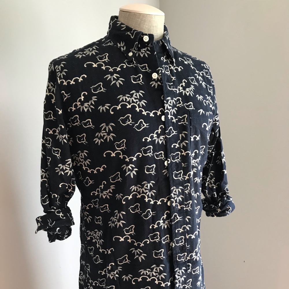 Club Monaco Slim Fit Chick Print Shirt